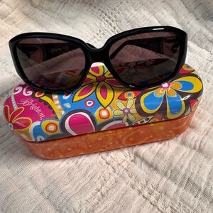 Brighton Crystal Voyage Sunglasses with Tin Floral Case